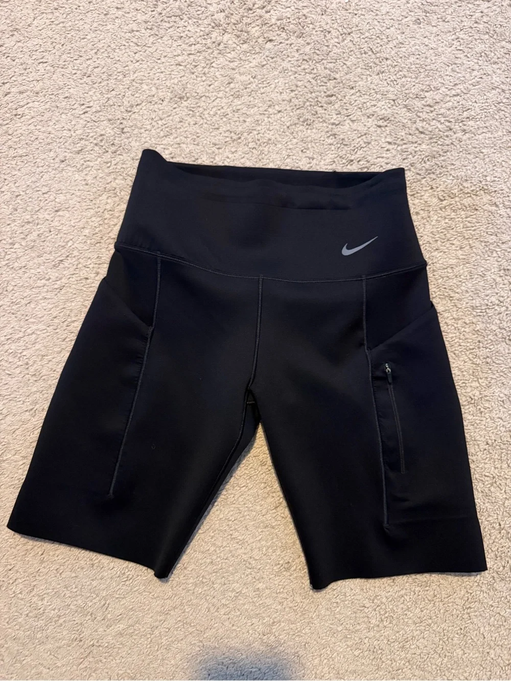 Nike Women's Black High-Waist Bike Shorts